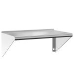 Vidaxl tagre murale 75x45x31 cm argent acier inoxydable