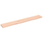 Vidaxl �tag�re murale 80x10x2 cm bois de ch�ne massif non trait�