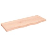 Vidaxl �tag�re murale 80x30x(2 - 4) cm bois de ch�ne massif non trait�