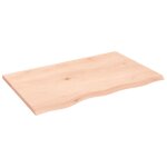 Vidaxl �tag�re murale 80x50x2 cm bois de ch�ne massif non trait�