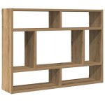 Vidaxl �tag�re murale artisan en ch�ne 75 x 16 x 55 cm bois d'ing�nierie