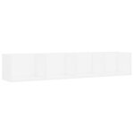 Vidaxl tagre murale  cd blanc 100x18x18 cm bois d'ingnierie