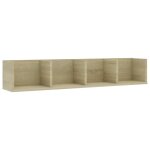 Vidaxl tagre murale  cd chne sonoma 100x18x18 cm bois d'ingnierie