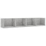 Vidaxl tagre murale  cd gris bton 100x18x18 cm bois d'ingnierie