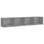 Vidaxl tagre murale  cd sonoma gris 100x18x18 cm bois d'ingnierie
