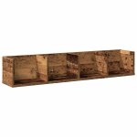 Vidaxl tagre murale  cd vieux bois 100x18x18 cm bois d'ingnierie