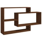 Vidaxl Étagère murale chêne marron 104x20x58, 5 cm bois d'ingénierie Vidaxl Étagère murale chêne marron 104x20x58, 5 cm bois d'ingénierie