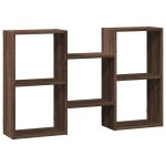 Vidaxl �tag�re murale ch�ne marron 96x18x60 cm bois d'ing�nierie