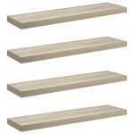 Vidaxl �tag�res murales flottantes 4 pcs ch�ne 90x23, 5x3, 8 cm mdf