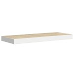 Vidaxl �tag�re murale flottante ch�ne et blanc 60x23, 5x3, 8 cm mdf