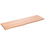 Vidaxl tagre murale marron clair 100x30x2cm bois chne massif trait