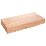 Vidaxl tagre murale marron clair 40x20x6 cm bois chne massif trait