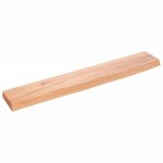 Vidaxl tagre murale marron clair 60x10x2 cm bois chne massif trait