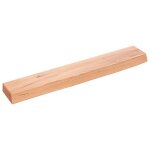Vidaxl �tag�re murale marron clair 60x10x4 cm bois ch�ne massif trait�