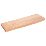 Vidaxl Étagère murale marron clair 60x20x2 cm bois chêne massif traité Vidaxl Étagère murale marron clair 60x20x2 cm bois chêne massif traité