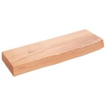 Vidaxl Étagère murale marron clair 60x20x6 cm bois chêne massif traité Vidaxl Étagère murale marron clair 60x20x6 cm bois chêne massif traité