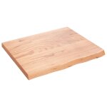Vidaxl tagre murale marron clair 60x50x2 cm bois chne massif trait