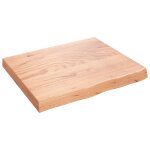 Vidaxl tagre murale marron clair bois chne massif trait