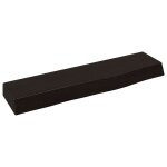 Vidaxl tagre murale marron fonc 40x10x4 cm bois chne massif trait