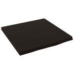 Vidaxl �tag�re murale marron fonc� 40x40x2 cm bois ch�ne massif trait�