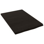 Vidaxl tagre murale marron fonc 40x60x2 cm bois chne massif trait