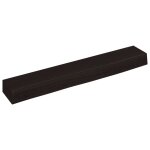 Vidaxl tagre murale marron fonc 60x10x6 cm bois chne massif trait