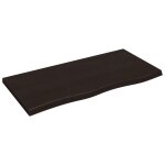 Vidaxl tagre murale marron fonc bois chne massif trait