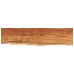 Vidaxl �tag�re murale rectangulaire massif acacia bordure assortie