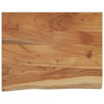 Vidaxl �tag�re murale rectangulaire massif acacia bordure assortie