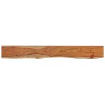 Vidaxl �tag�re murale rectangulaire massif acacia bordure assortie