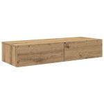 Vidaxl �tag�re murale avec tiroirs ch�ne artisanal bois d'ing�nierie