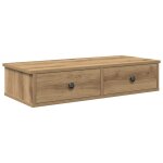 Vidaxl �tag�re murale avec tiroirs ch�ne artisanal bois d'ing�nierie