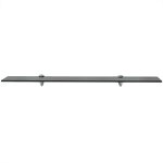 Vidaxl tagre murale en verre 80x20 cm 8 mm