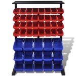 Vidaxl �tag�re � outils de garage bleu et rouge