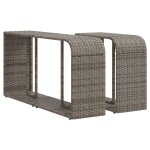 Vidaxl tagres de rangement 2 pcs gris rsine tresse