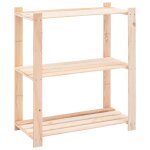 Vidaxl �tag�res de rangement � 3 niveaux 10 pcs 80x38x90 cm pin 150 kg