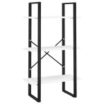 Vidaxl tagre de rangement blanc 60x30x105 cm bois d'ingnierie