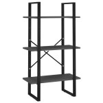 Vidaxl tagre de rangement gris 60x30x105 cm bois d'ingnierie