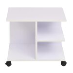 Vidaxl �tag�re � roulettes 50x35x42 cm blanc
