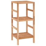 Vidaxl tagre de salle de bain 35, 5x35, 5x79 cm bois massif de noyer