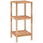 Vidaxl tagre de salle de bain 36x36x79 cm bois massif de noyer