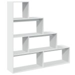 Vidaxl �tag�re s�paratrice de pi�ce � 4 niveaux blanc 143, 5x29x143, 5cm