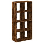 Vidaxl tagre sparatrice de pice chne fum 69, 5x29x137, 5 cm