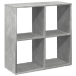 Vidaxl �tag�re s�paratrice de pi�ce gris b�ton 69, 5x29x69, 5 cm
