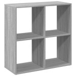 Vidaxl �tag�re s�paratrice de pi�ce sonoma gris 69, 5x29x69, 5 cm