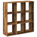 Vidaxl �tag�re s�paratrice de pi�ce vieux bois 102x29x103, 5 cm