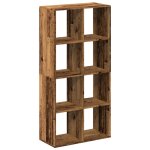 Vidaxl �tag�re s�paratrice de pi�ce vieux bois 69, 5x29x137, 5 cm