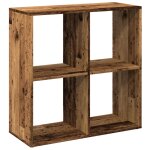 Vidaxl �tag�re s�paratrice de pi�ce vieux bois 69, 5x29x69, 5 cm