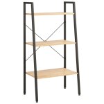 Vidaxl tagre sur pied 3 niveaux marron clair et noir 56x35x108 cm