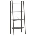 Vidaxl tagre sur pied 4 niveaux noir 56x35x140 cm